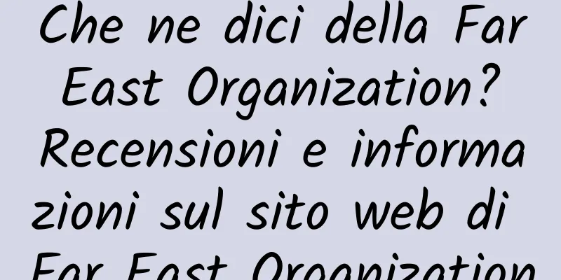 Che ne dici della Far East Organization? Recensioni e informazioni sul sito web di Far East Organization