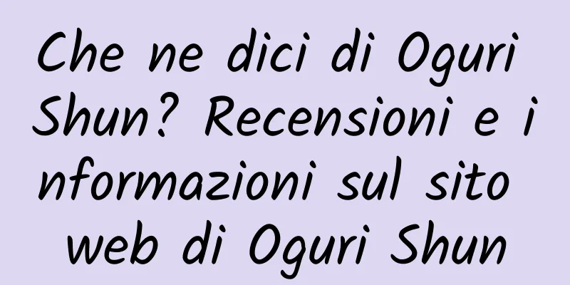 Che ne dici di Oguri Shun? Recensioni e informazioni sul sito web di Oguri Shun