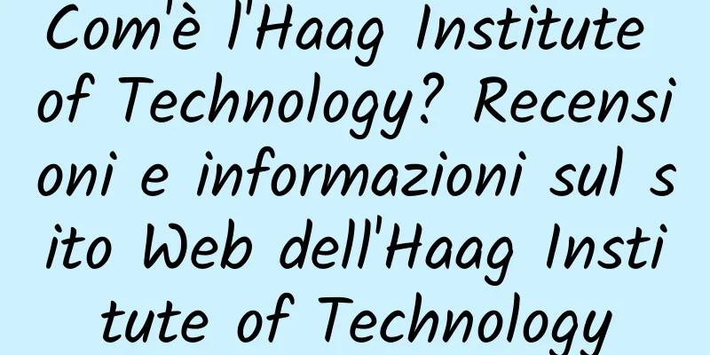 Com'è l'Haag Institute of Technology? Recensioni e informazioni sul sito Web dell'Haag Institute of Technology