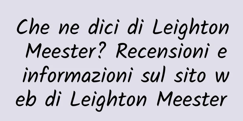 Che ne dici di Leighton Meester? Recensioni e informazioni sul sito web di Leighton Meester