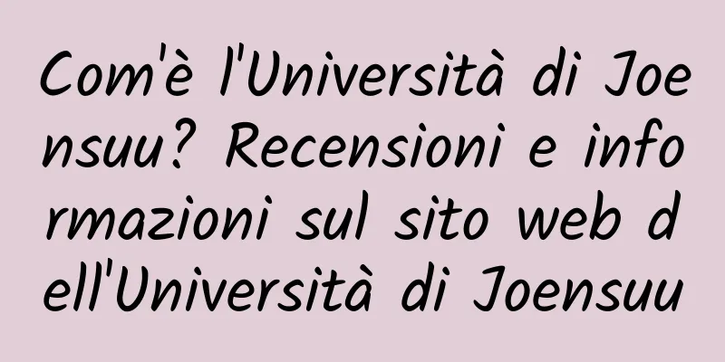 Com'è l'Università di Joensuu? Recensioni e informazioni sul sito web dell'Università di Joensuu