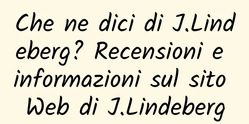 Che ne dici di J.Lindeberg? Recensioni e informazioni sul sito Web di J.Lindeberg