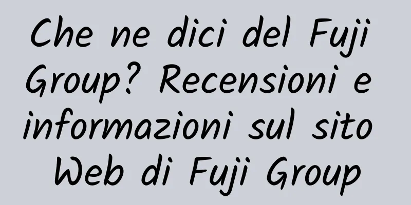 Che ne dici del Fuji Group? Recensioni e informazioni sul sito Web di Fuji Group
