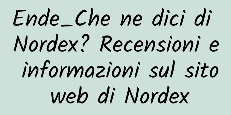 Ende_Che ne dici di Nordex? Recensioni e informazioni sul sito web di Nordex