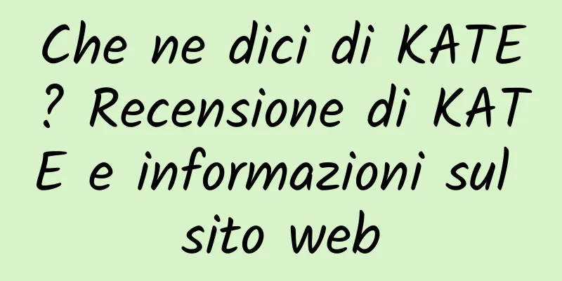 Che ne dici di KATE? Recensione di KATE e informazioni sul sito web
