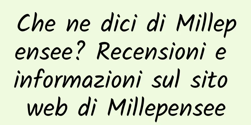Che ne dici di Millepensee? Recensioni e informazioni sul sito web di Millepensee