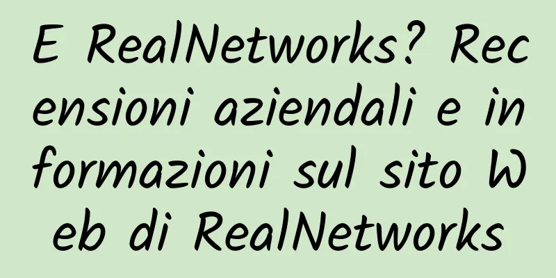 E RealNetworks? Recensioni aziendali e informazioni sul sito Web di RealNetworks