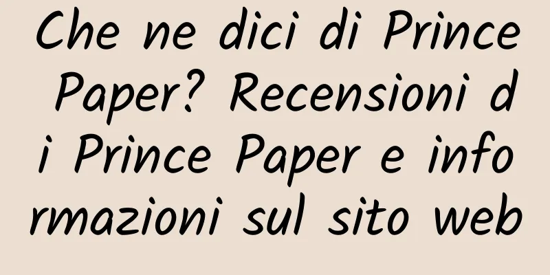 Che ne dici di Prince Paper? Recensioni di Prince Paper e informazioni sul sito web
