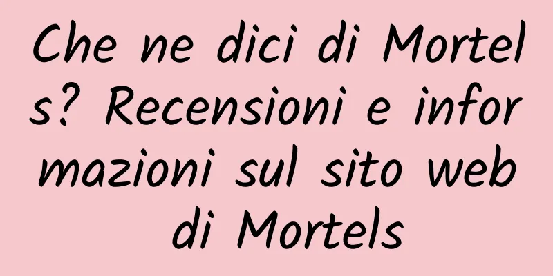 Che ne dici di Mortels? Recensioni e informazioni sul sito web di Mortels