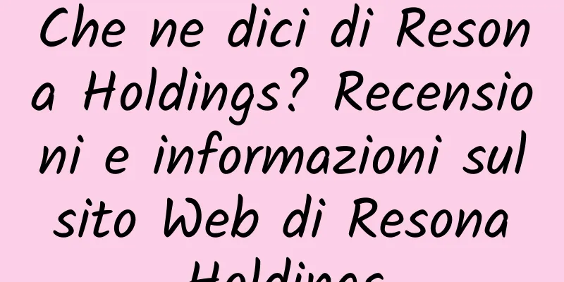 Che ne dici di Resona Holdings? Recensioni e informazioni sul sito Web di Resona Holdings