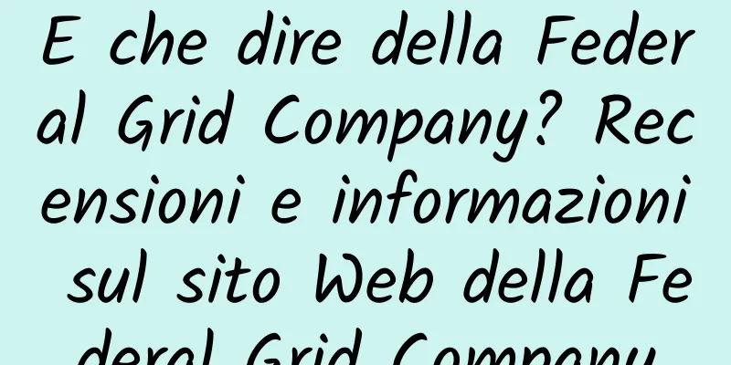 E che dire della Federal Grid Company? Recensioni e informazioni sul sito Web della Federal Grid Company