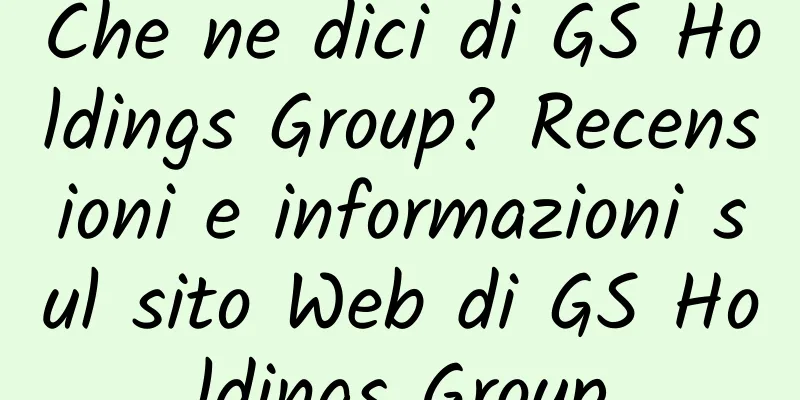 Che ne dici di GS Holdings Group? Recensioni e informazioni sul sito Web di GS Holdings Group