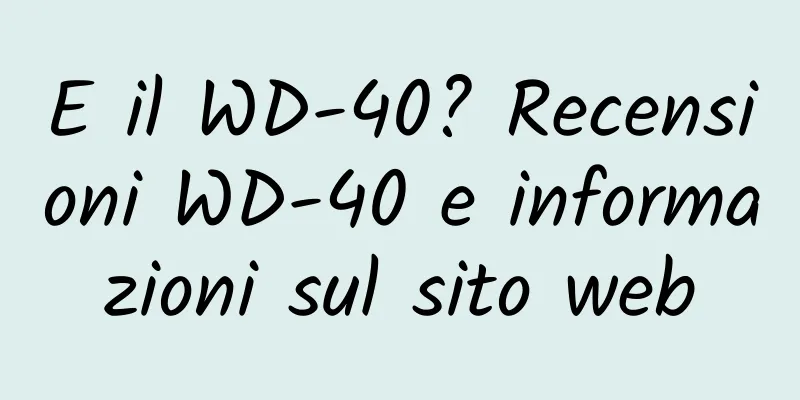 E il WD-40? Recensioni WD-40 e informazioni sul sito web