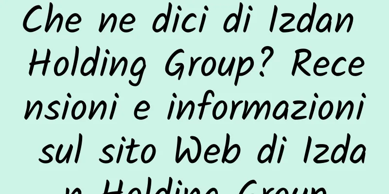 Che ne dici di Izdan Holding Group? Recensioni e informazioni sul sito Web di Izdan Holding Group