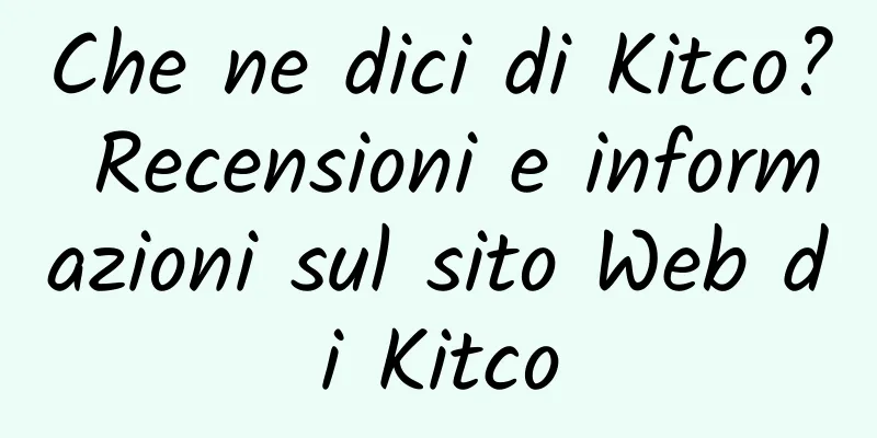 Che ne dici di Kitco? Recensioni e informazioni sul sito Web di Kitco