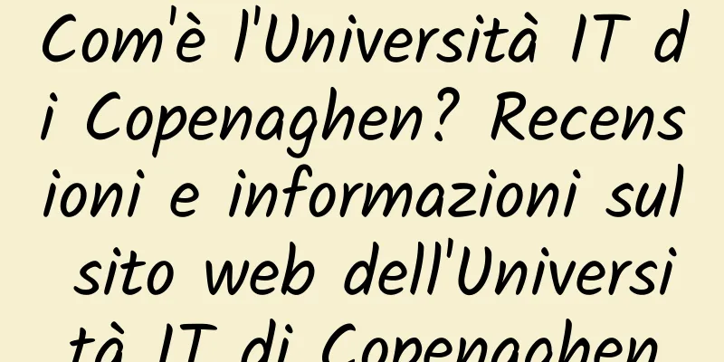 Com'è l'Università IT di Copenaghen? Recensioni e informazioni sul sito web dell'Università IT di Copenaghen