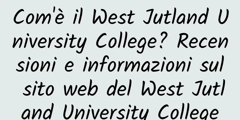 Com'è il West Jutland University College? Recensioni e informazioni sul sito web del West Jutland University College