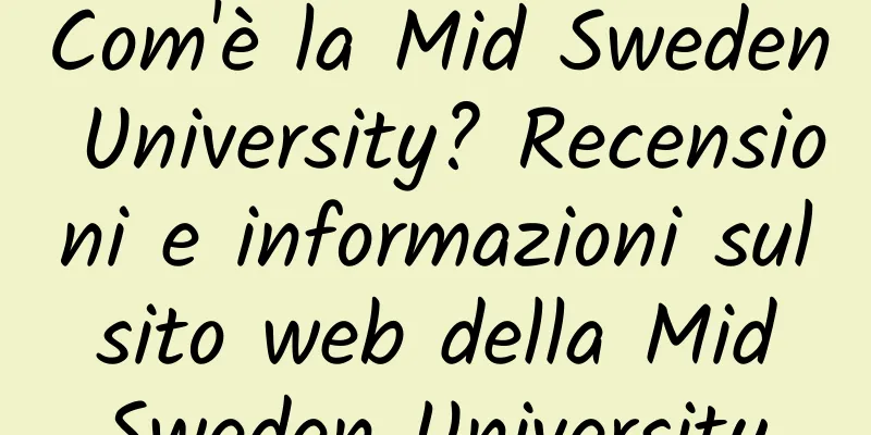 Com'è la Mid Sweden University? Recensioni e informazioni sul sito web della Mid Sweden University