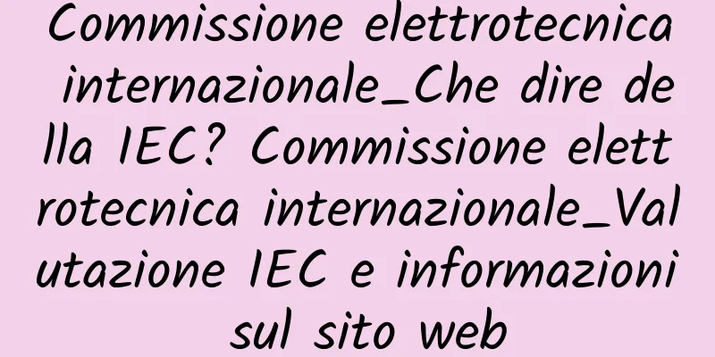 Commissione elettrotecnica internazionale_Che dire della IEC? Commissione elettrotecnica internazionale_Valutazione IEC e informazioni sul sito web