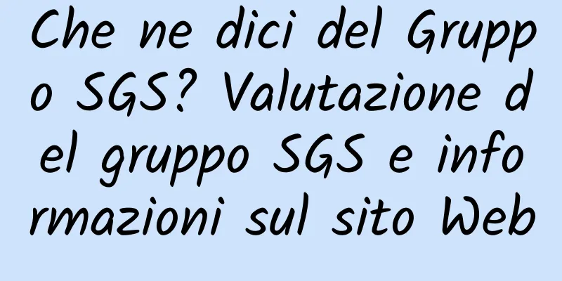 Che ne dici del Gruppo SGS? Valutazione del gruppo SGS e informazioni sul sito Web