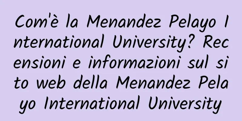 Com'è la Menandez Pelayo International University? Recensioni e informazioni sul sito web della Menandez Pelayo International University