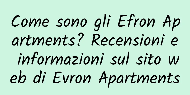 Come sono gli Efron Apartments? Recensioni e informazioni sul sito web di Evron Apartments