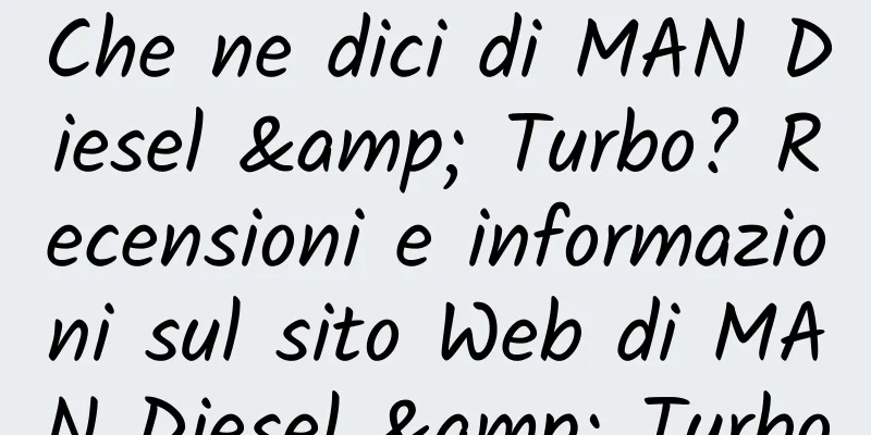 Che ne dici di MAN Diesel & Turbo? Recensioni e informazioni sul sito Web di MAN Diesel & Turbo