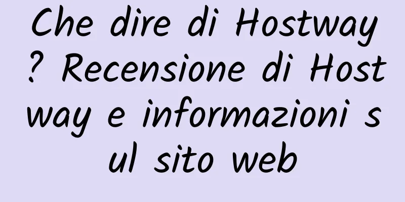Che dire di Hostway? Recensione di Hostway e informazioni sul sito web