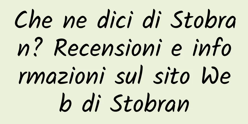 Che ne dici di Stobran? Recensioni e informazioni sul sito Web di Stobran
