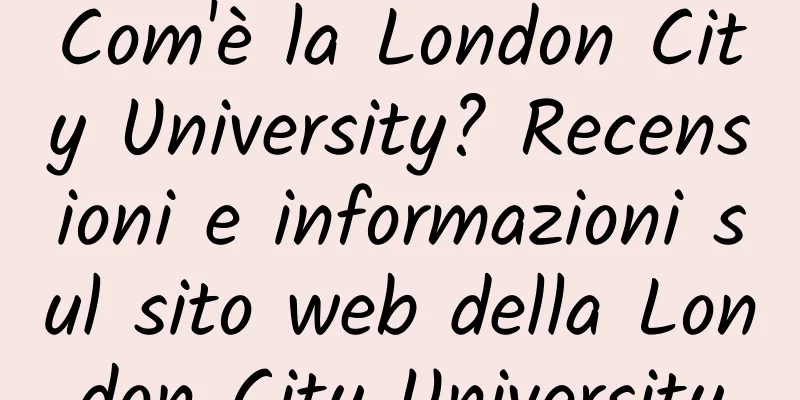 Com'è la London City University? Recensioni e informazioni sul sito web della London City University
