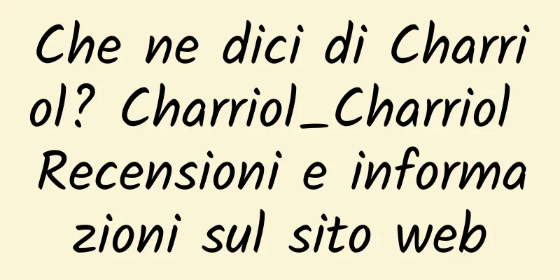 Che ne dici di Charriol? Charriol_Charriol Recensioni e informazioni sul sito web