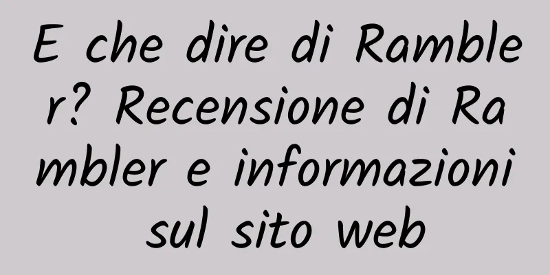 E che dire di Rambler? Recensione di Rambler e informazioni sul sito web