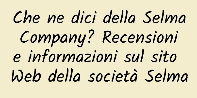 Che ne dici della Selma Company? Recensioni e informazioni sul sito Web della società Selma