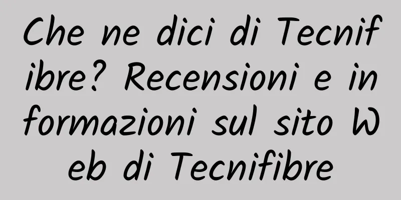 Che ne dici di Tecnifibre? Recensioni e informazioni sul sito Web di Tecnifibre