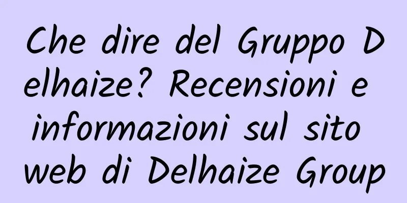 Che dire del Gruppo Delhaize? Recensioni e informazioni sul sito web di Delhaize Group