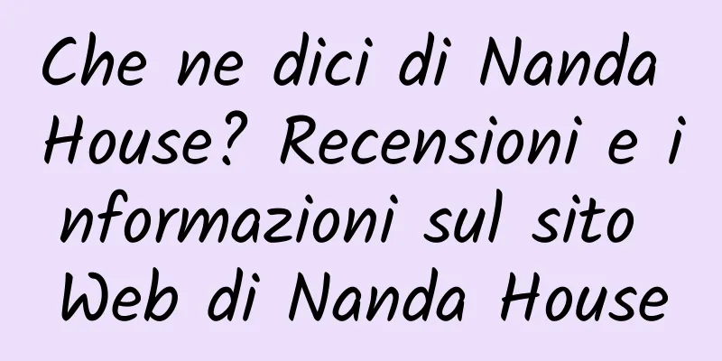 Che ne dici di Nanda House? Recensioni e informazioni sul sito Web di Nanda House