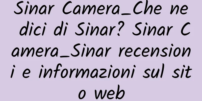 Sinar Camera_Che ne dici di Sinar? Sinar Camera_Sinar recensioni e informazioni sul sito web