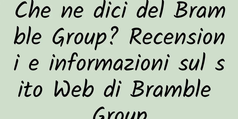 Che ne dici del Bramble Group? Recensioni e informazioni sul sito Web di Bramble Group