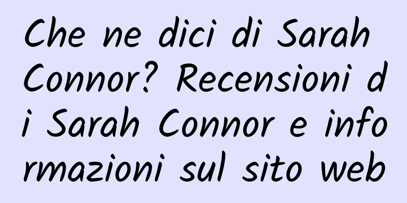 Che ne dici di Sarah Connor? Recensioni di Sarah Connor e informazioni sul sito web