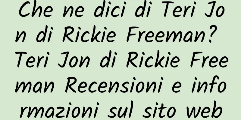 Che ne dici di Teri Jon di Rickie Freeman? Teri Jon di Rickie Freeman Recensioni e informazioni sul sito web