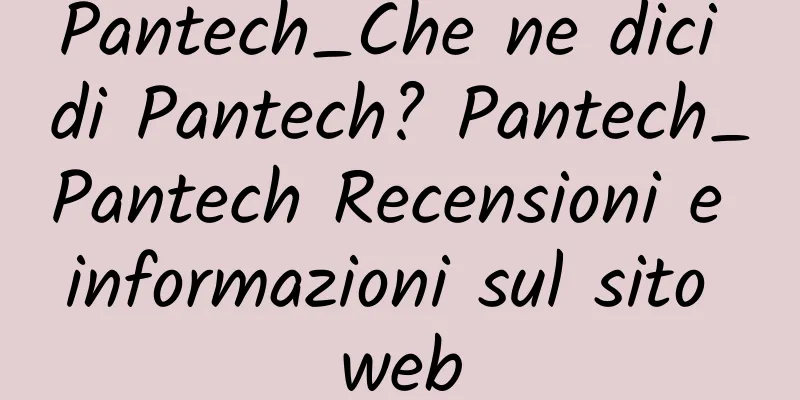 Pantech_Che ne dici di Pantech? Pantech_Pantech Recensioni e informazioni sul sito web