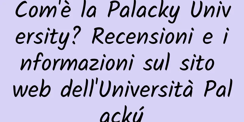 Com'è la Palacky University? Recensioni e informazioni sul sito web dell'Università Palacký