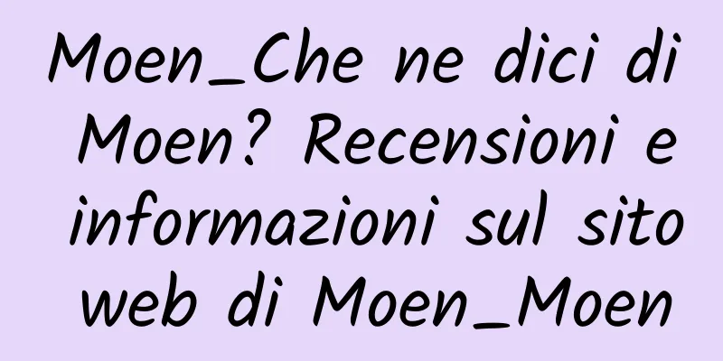 Moen_Che ne dici di Moen? Recensioni e informazioni sul sito web di Moen_Moen