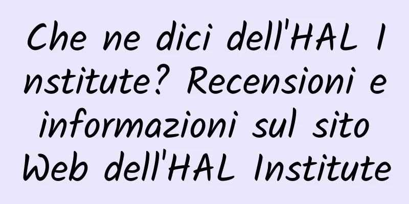 Che ne dici dell'HAL Institute? Recensioni e informazioni sul sito Web dell'HAL Institute