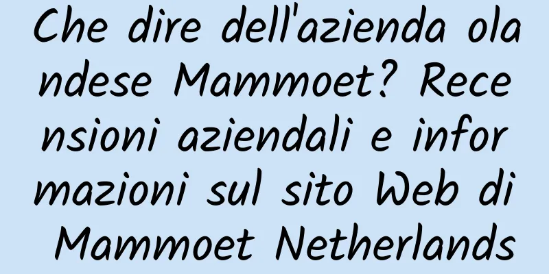 Che dire dell'azienda olandese Mammoet? Recensioni aziendali e informazioni sul sito Web di Mammoet Netherlands