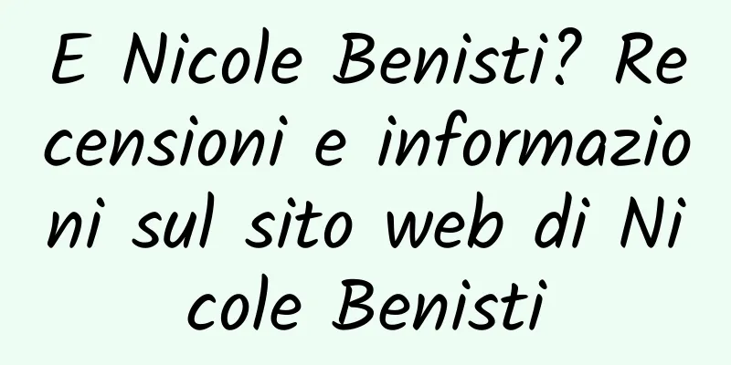 E Nicole Benisti? Recensioni e informazioni sul sito web di Nicole Benisti