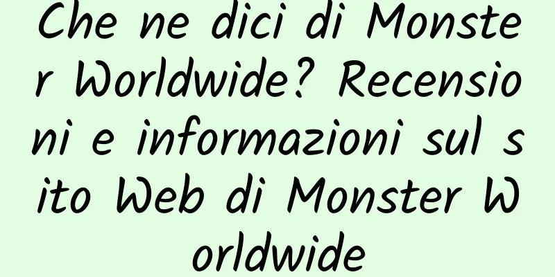 Che ne dici di Monster Worldwide? Recensioni e informazioni sul sito Web di Monster Worldwide