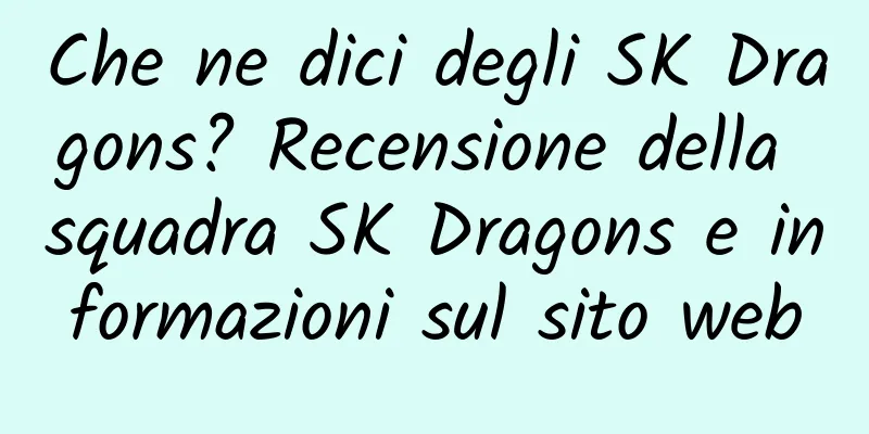 Che ne dici degli SK Dragons? Recensione della squadra SK Dragons e informazioni sul sito web