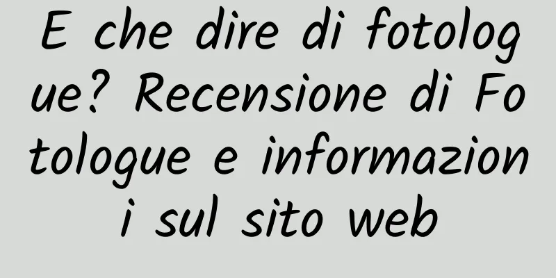 E che dire di fotologue? Recensione di Fotologue e informazioni sul sito web