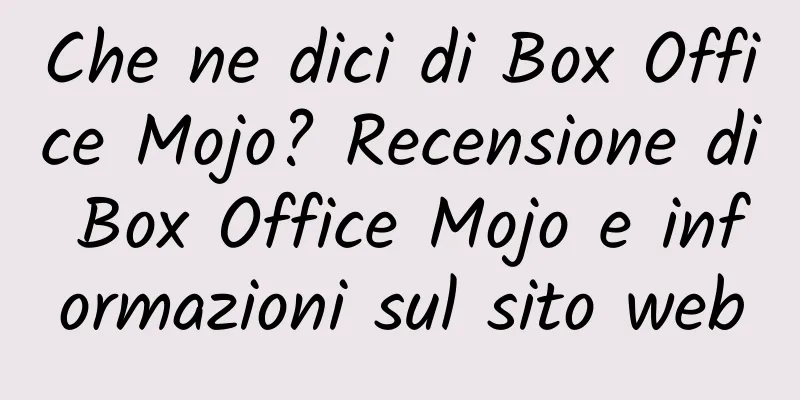 Che ne dici di Box Office Mojo? Recensione di Box Office Mojo e informazioni sul sito web